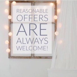 Any reasonable offer is accepted!